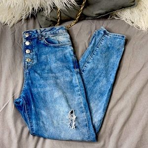 High waist retro jeans